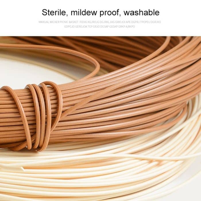 Runder Snackkorb aus Rattan, gewebt, für Zuhause, Obst und Gemüse, Aufbewahrungskorb, Küchenabflusskorb, 20 x 16 cm, 25 x 18 cm – Bild 3