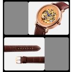 SKMEI 9229 Herren-Automatik-Skelett-Mechanische Uhr, Studentenuhr mit durchgehendem Boden – Bild 5