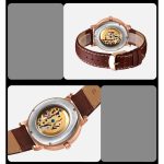 SKMEI 9229 Herren-Automatik-Skelett-Mechanische Uhr, Studentenuhr mit durchgehendem Boden – Bild 6