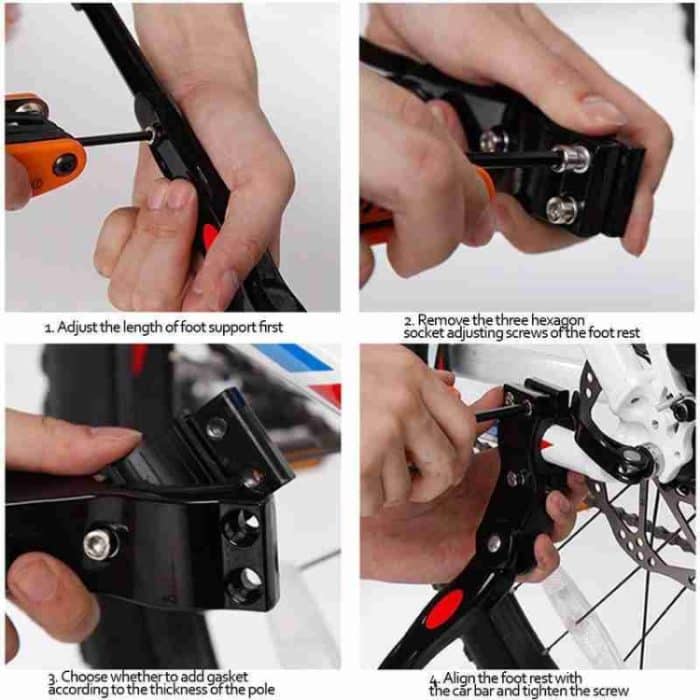 Fahrrad Mountainbike 26 Zoll Aluminiumlegierung Einzelstütze Autoleiter Fußstütze Parkständer – Bild 8