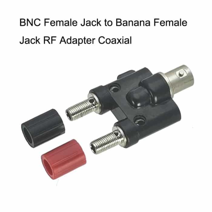 5 Stück BNC-Buchse auf Dual-Bananenbuchse, RF-Adapter, Koaxialstecker, BNC Female to Dual Banana Female – Bild 5