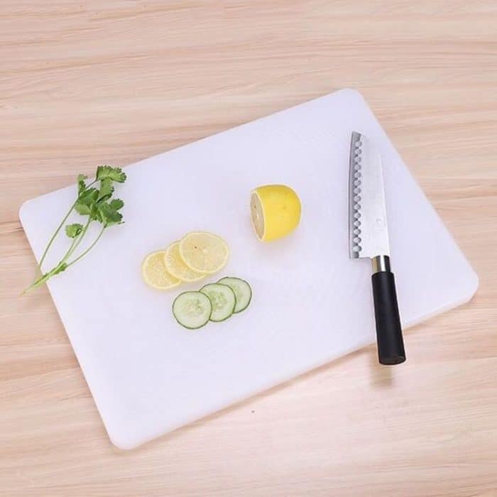 Quadratisches, multifunktionales doppelseitiges PE-Schneidebrett. Rutschfestes Obst-Schneidebrett, 27x35x1cm, 27x35x2cm, 27x35x2.5cm, 27x35x3.5cm – Bild 4