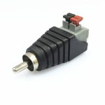 20 Stück RCA-Lotus-Audio-Stecker, Press-Typ, RCA-Stecker, lötfreier AV-Lotuskopf-Knopf
