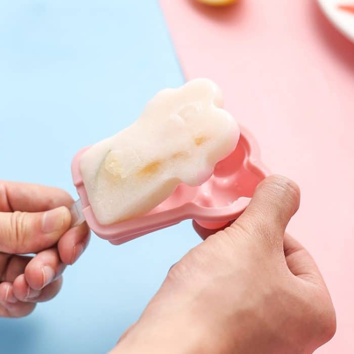 Home Cartoon Cat Paw Shape Popsicle Ice Cream Mold DIY Homemade Ice Cube Box, Cat Paw Shape(Pink), Cat Paw Shape(Blue), Cat Paw Shape(Green) – Bild 6