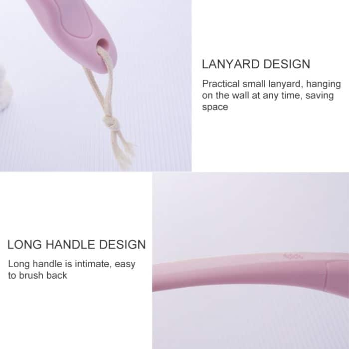 2 Stück Rückenmassage-Badebürste, Nylon-Bürstenkopf, langer Griff, Badebürste – Bild 3