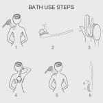 2 Stück Rückenmassage-Badebürste, Nylon-Bürstenkopf, langer Griff, Badebürste – Bild 6