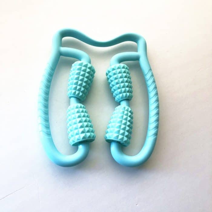 Manuelles Kunststoff-Lenkrad-Beinrollenmassagegerät, zufällige Farblieferung – Bild 2