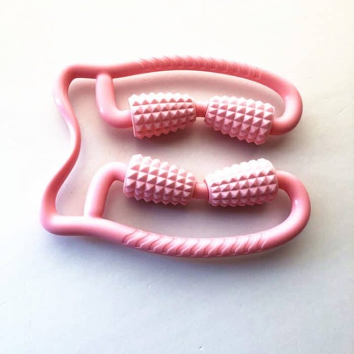 Manuelles Kunststoff-Lenkrad-Beinrollenmassagegerät, zufällige Farblieferung – Bild 4