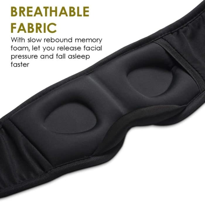 VG014 Abnehmbare Bluetooth Smart Eye Mask Travel Nap Music Schlafmaske, VG014 Black, VG014 Gray – Bild 3