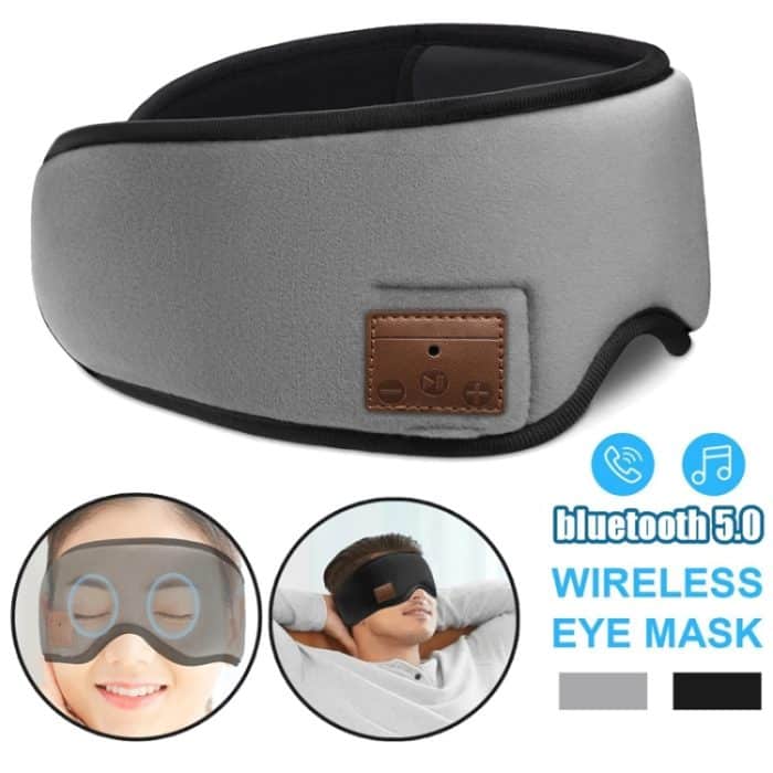 VG014 Abnehmbare Bluetooth Smart Eye Mask Travel Nap Music Schlafmaske, VG014 Black, VG014 Gray – Bild 7