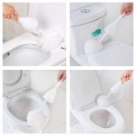 10 Stück multifunktionale WC-Reinigungsbürste aus Baumwolle, kreatives weiches Haar, WC-Bürste, Cotton Toilet Cleaning Brush – Bild 5