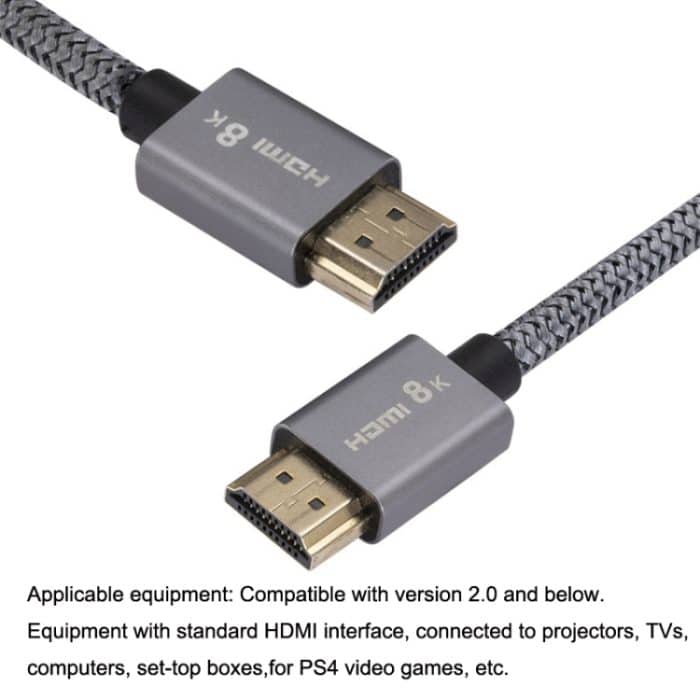Computerprojektionsanschluss 8K HD HDMI-Kabel. Farbe, zufällige Lieferung, 1.5m – Bild 4