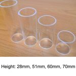 5PCS Acryl Gitarre Slide Tube Folk Slide Block, 28mm(Transparent), 51mm(Transparent), 60mm(Transparent), 70mm(Transparent) – Bild 3