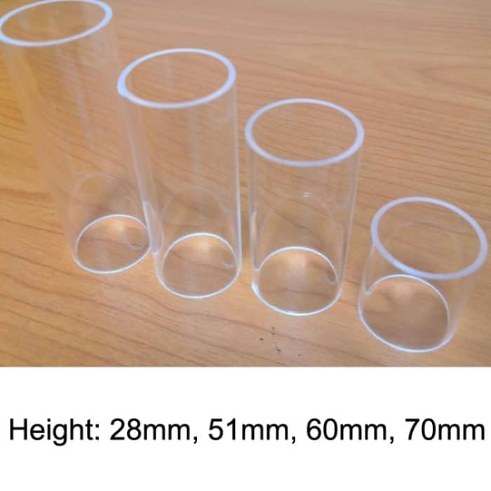 5PCS Acryl Gitarre Slide Tube Folk Slide Block, 28mm(Transparent), 51mm(Transparent), 60mm(Transparent), 70mm(Transparent) – Bild 3