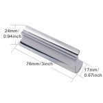 Metall-Zink-Legierung, massiver Gitarren-Slider, Folk-Slide-Block, Metal 70mm(Silver), Metal 70mm(Gold) – Bild 3