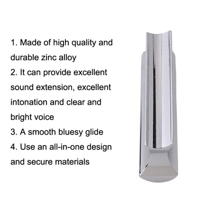 Metall-Zink-Legierung, massiver Gitarren-Slider, Folk-Slide-Block, Metal 70mm(Silver), Metal 70mm(Gold) – Bild 4