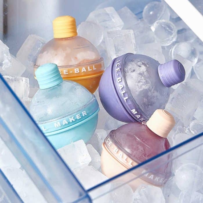 2PCS Home Whiskey Bulb Ice Ball Ice Cube Silikonform mit Trichter, With Funnel+Sky Blue, With Funnel+Lavender Purple, With Funnel+Cherry Blossom Pink, With Funnel+Banana Yellow – Bild 2