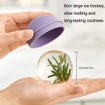 2PCS Home Whiskey Bulb Ice Ball Ice Cube Silikonform mit Trichter, With Funnel+Sky Blue, With Funnel+Lavender Purple, With Funnel+Cherry Blossom Pink, With Funnel+Banana Yellow – Bild 4