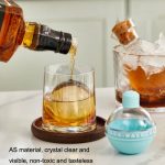 2PCS Home Whiskey Bulb Ice Ball Ice Cube Silikonform mit Trichter, With Funnel+Sky Blue, With Funnel+Lavender Purple, With Funnel+Cherry Blossom Pink, With Funnel+Banana Yellow – Bild 5