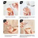 2PCS Home Whiskey Bulb Ice Ball Ice Cube Silikonform mit Trichter, With Funnel+Sky Blue, With Funnel+Lavender Purple, With Funnel+Cherry Blossom Pink, With Funnel+Banana Yellow – Bild 7