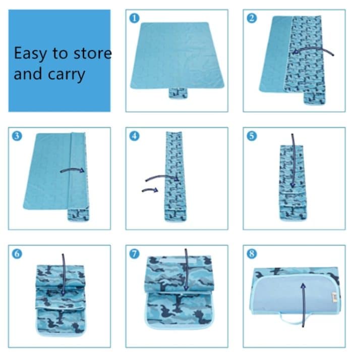 Picknick-Matte für den Außenbereich, tragbar, feuchtigkeitsbeständig, Picknick-Grasmatte, 145X80CM, 145X180CM, 145X200CM, 195X200CM – Bild 7