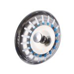 Filterabdeckung für Waschbecken aus Edelstahl 304, Bright Filter Cover