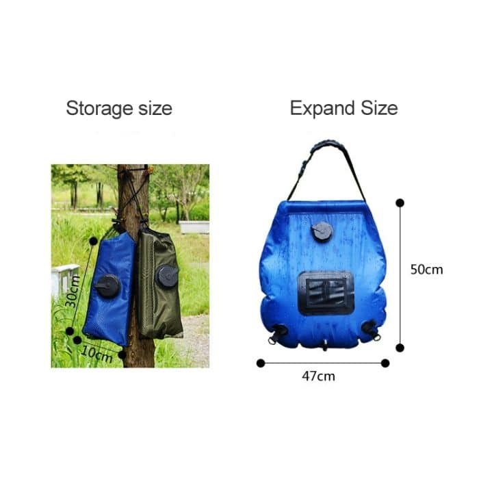 20L Solar Bad Tasche Outdoor Selbst Fahren Camping Wärmflasche Tragbare Outdoor Bad Wasser Lagerung Tasche – Bild 3