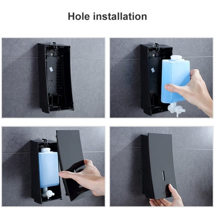 Wandseifenspender Home Hotel Shampoo Händedesinfektionsmittel Flasche Toilette Duschgel Box – Bild 6