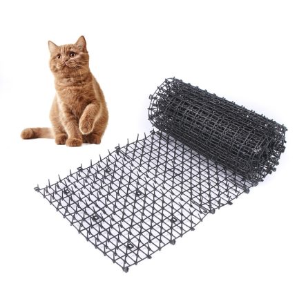 B21307 Gartenblumen-Anti-Katzen-Netz, Kunststoff-Katzennetz mit Dornpolsterantrieb, 3 PCS S 49x13cm, M 200x28cm, L 400x28cm