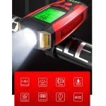 Frontlicht (mit Nebellicht) & Hupe & Tachometer Multifunktionaler Fahrrad-Mountainbike-Scheinwerfer – Bild 3