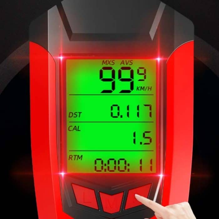 Frontlicht (mit Nebellicht) & Hupe & Tachometer Multifunktionaler Fahrrad-Mountainbike-Scheinwerfer – Bild 10