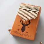 Tragbares Kalimba-Daumenklavier mit 17 Tönen, Mahogany-Classic Deer, Bamboo-Classic Deer, Mahogany-Sun God, Mahogany-Six-Pointed Star, Mahogany-Blue (Classic Deer)