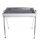 HZ-003 BBQ Grill Outdoor Tragbarer Edelstahlofen Haushaltskohlegrillständer, M, L