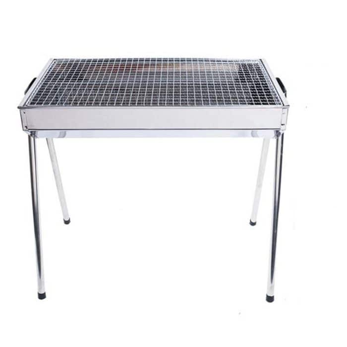 HZ-003 BBQ Grill Outdoor Tragbarer Edelstahlofen Haushaltskohlegrillständer, M, L – Bild 1