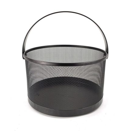 Tragbarer Aufbewahrungskorb für Küchenutensilien aus Schmiedeeisen, Abflusskorb für Obst und Gemüse, Small, Medium, Large