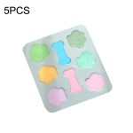 5 PCS Cartoon Katze Klaue Knochen Form Kuchen Schokolade Silikon Form Mikrowelle Backen Eis Tablett Form Pudding Gelee Form, Cat Claw Bone Shape(Blue), Cat Claw Bone Shape(Pink)