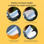 10 Paar JF101 Unsichtbares, transparentes Silikon-Erhöhungspolster, Fersenerhöhungs-Einlegesohle, Stoßdämpfung, Halbpolster, One Layer, Two Layer, Three Layer – Bild 13