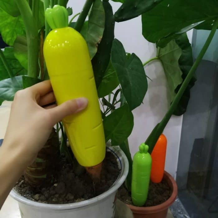 Kreatives Lazy Automatisches Tropf-Topfblumen-Bewässerungsgerät, Pflanzen-Tropfbewässerungs-Perkolator, Yellow, Green – Bild 6