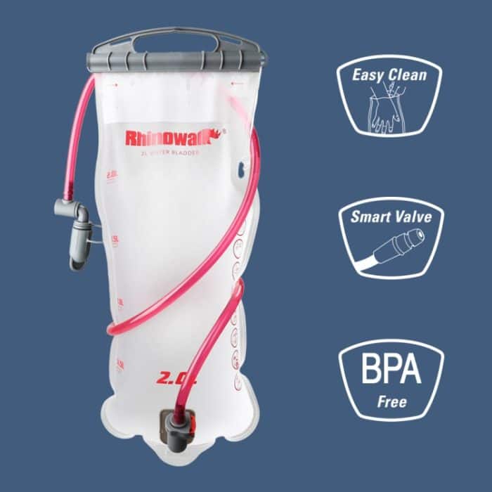 Rhinowalk Fahrrad-Wasserbeutel, 2 l/3 l, volle Öffnung, Outdoor-Trinkwasserbeutel, Trinkausrüstung, RK18101 blue 2L, RK18101 red 2L, RK18103 blue 3L – Bild 10