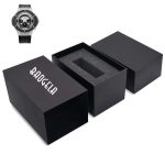 5 PCS BAOGELA Paper + Sponge Square Watch Verpackungsbox Black Watch Geschenkbox, Größe: 12,1 x 7,6 x 6,8 cm