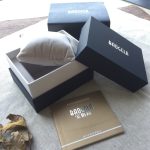 3 PCS BAOGELA Papier + Schwamm Quadratische Uhr Verpackungsbox Schwarze Uhr Geschenkbox, Größe: 12,5 x 9,5 x 7,2 cm – Bild 4