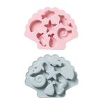 6 Stück 3D kreative Ozean-Organismus-förmige Silikon-Kuchenform zum Backen von Schokolade und Eiswürfeln, Ocean Organism Shape(Blue), Ocean Organism Shape(Pink) – Bild 7