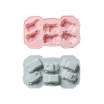 6 PCS Kreative Kuchen Schokolade Form 3D Auto Cartoon Haushalt Silikon Backen Eis Tablett Form, 3D Car Shape (Blue), 3D Car Shape(Pink) – Bild 7
