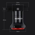 MEROCA MX2 Smart Sensor Bremse Rücklicht Mountainbike Licht USB Aufladen Rennrad Nacht Reiten Rücklicht, Seat Cushion Installation Black, Seat Cushion Installation Coloful, Seat Cushion Installation Gold Pink, Seat Tube Installation Black – Bild 3