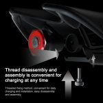 MEROCA MX2 Smart Sensor Bremse Rücklicht Mountainbike Licht USB Aufladen Rennrad Nacht Reiten Rücklicht, Seat Cushion Installation Black, Seat Cushion Installation Coloful, Seat Cushion Installation Gold Pink, Seat Tube Installation Black – Bild 6