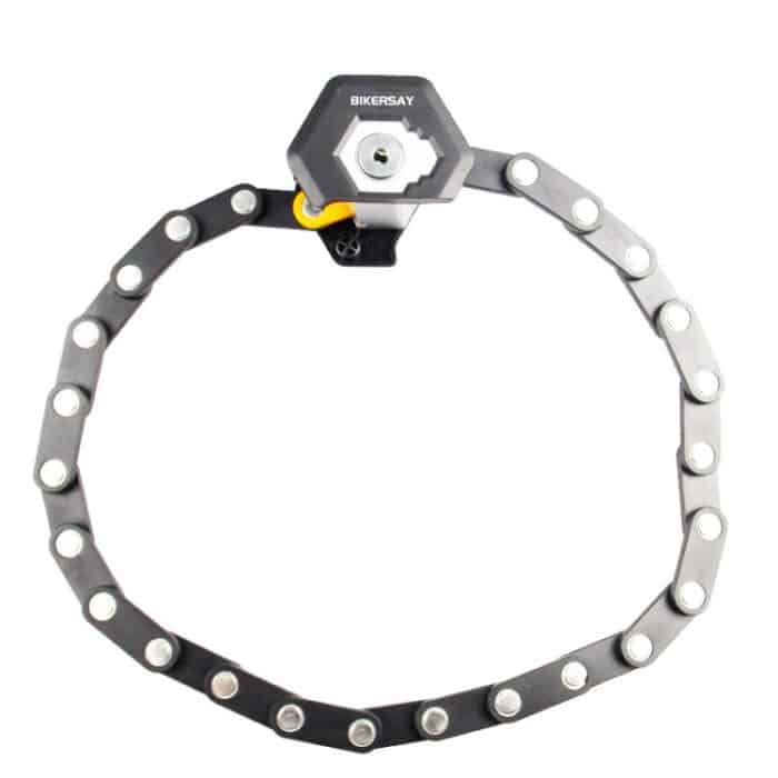 BIKERSAY BK001 Fahrradklappschloss Diebstahlsicheres Anti-Schneid-Mountainbike-Burgerschloss – Bild 3