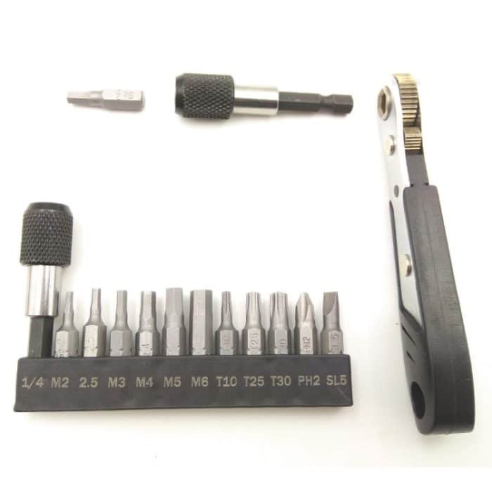 36-Zahn-Mini-Ratschenschlüsselsatz-Kombinationsreparaturwerkzeug für Mountainbikes – Bild 4