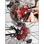 SNAIL FD-01 Mountainbike Floating Disc Fahrradbremsbelag Sechs Nagelbremsscheibe, 160mm Black, 180mm Black, 203mm Black, 160mm Red, 180mm Red, 203mm Red, 160mm Blue, 180mm Blue – Bild 5
