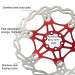 SNAIL FD-01 Mountainbike Floating Disc Fahrradbremsbelag Sechs Nagelbremsscheibe, 203mm Blue – Bild 3