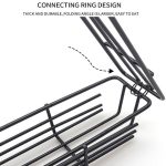 2 PCS Hot Dog Grill Käfig Wurst Grill Clip Grill Clip Mesh Holzgriff Barbecue Mesh Rack, Wood color, Red – Bild 5